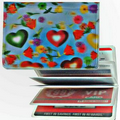 3D Lenticular ID / Credit Card Holder (Hearts & Flowers)